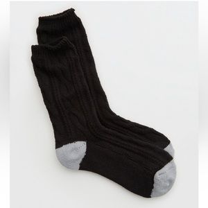 AERIE cable knit crew socks